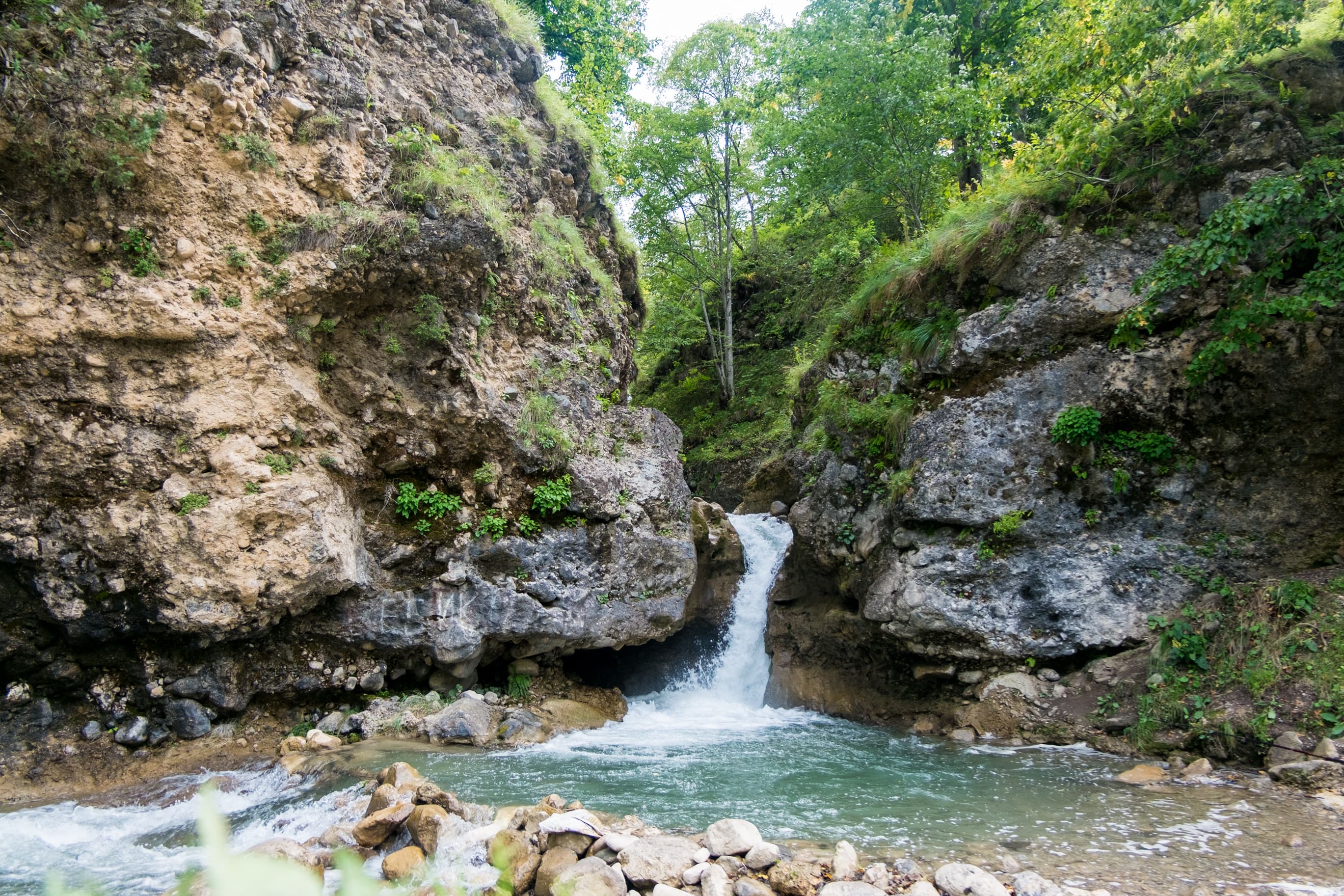 image Мини водопад возле кафе на реке Малка